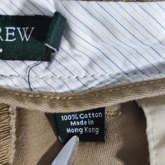 J. Crew chino pants men's size 32X32 tan colour straight leg cotton pants - Picture 6 of 10